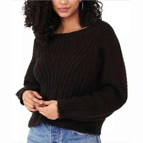 Free People | Black Pullover Sweater - Picture 2 of 6